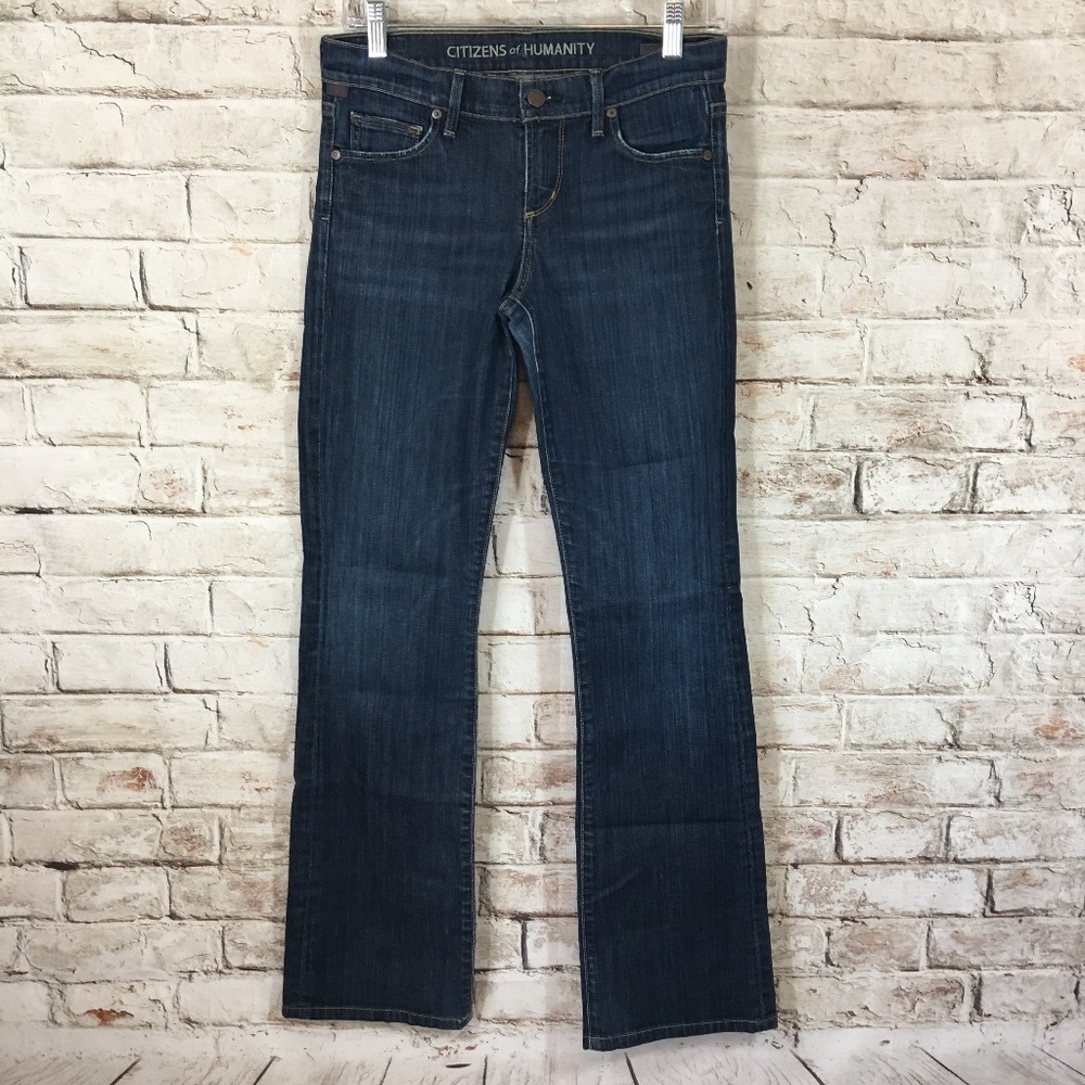 Citizens Of Humanity Dark Blue Boot Cut Jeans